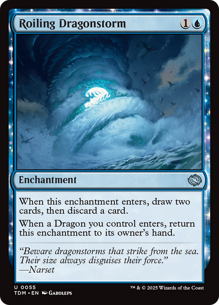 Magic: The Gathering - Roiling Dragonstorm Foil - Tarkir: Dragonstorm