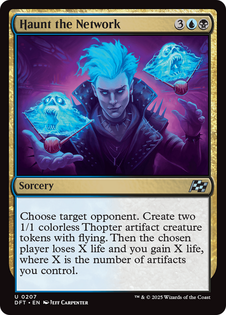 Magic: The Gathering - Haunt the Network Foil - Aetherdrift