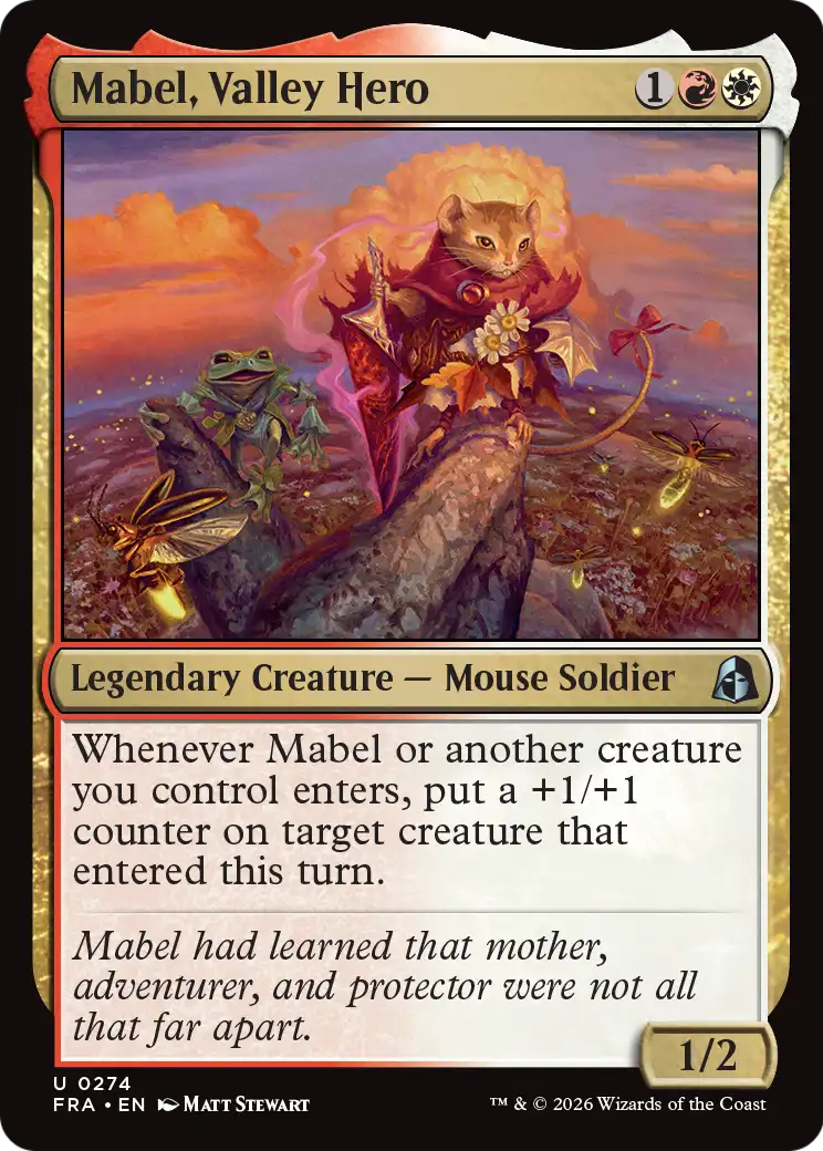 Magic: The Gathering - Mabel, Valley Hero - Reality Fracture