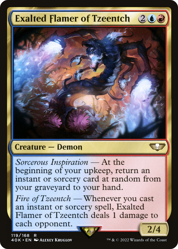 Magic: The Gathering - Exalted Flamer of Tzeentch - Warhammer 40000 Commander