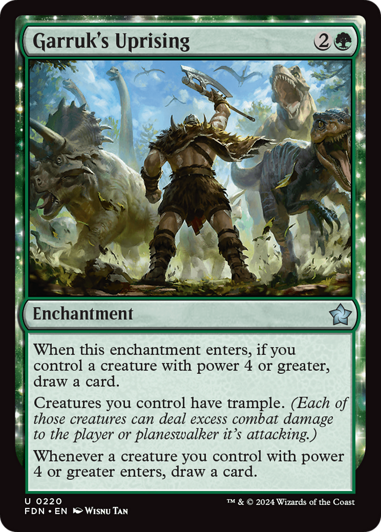 Magic: The Gathering - Garruk's Uprising Foil - Foundations