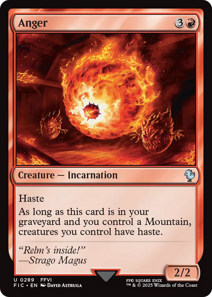 Magic: The Gathering - Anger - Final Fantasy Commander