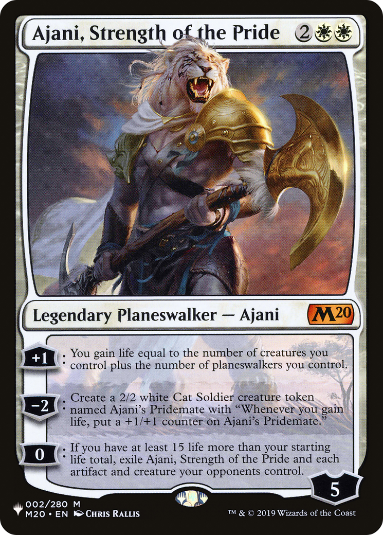 Magic: The Gathering - Ajani, Strength of the Pride - The List