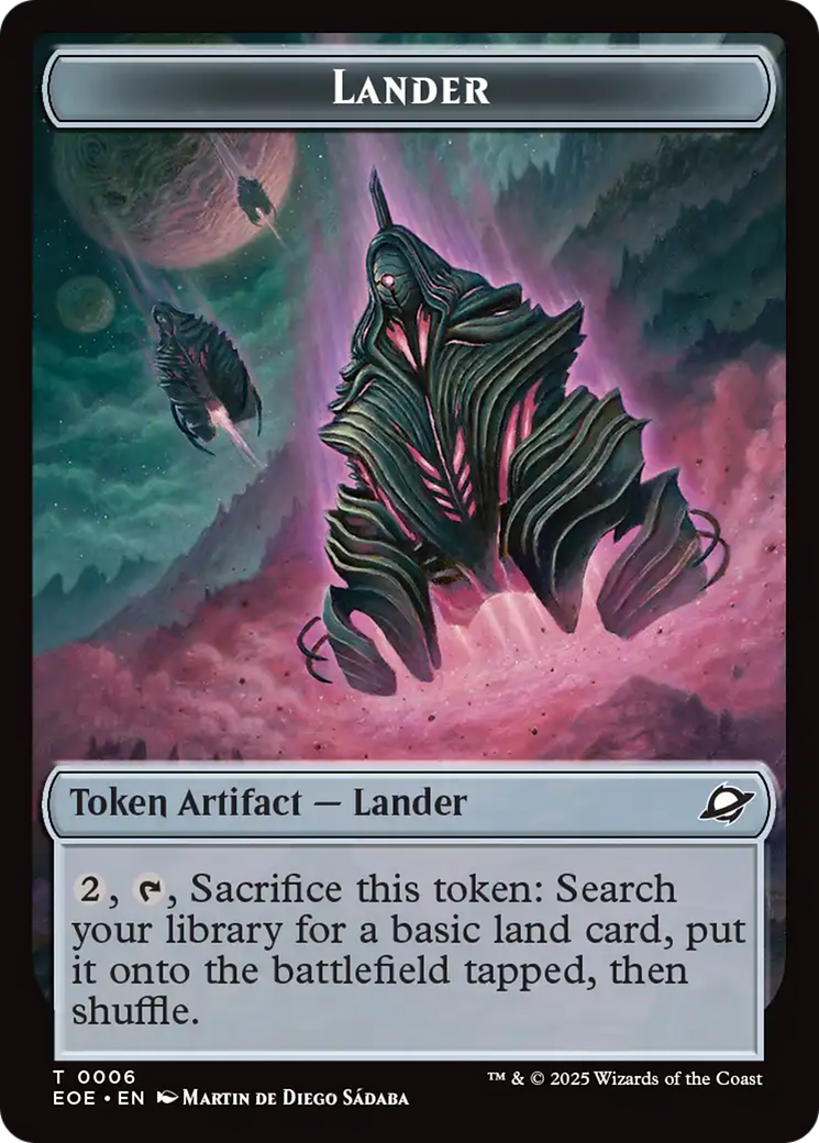 Magic: The Gathering - Lander Token - Edge of Eternities Tokens