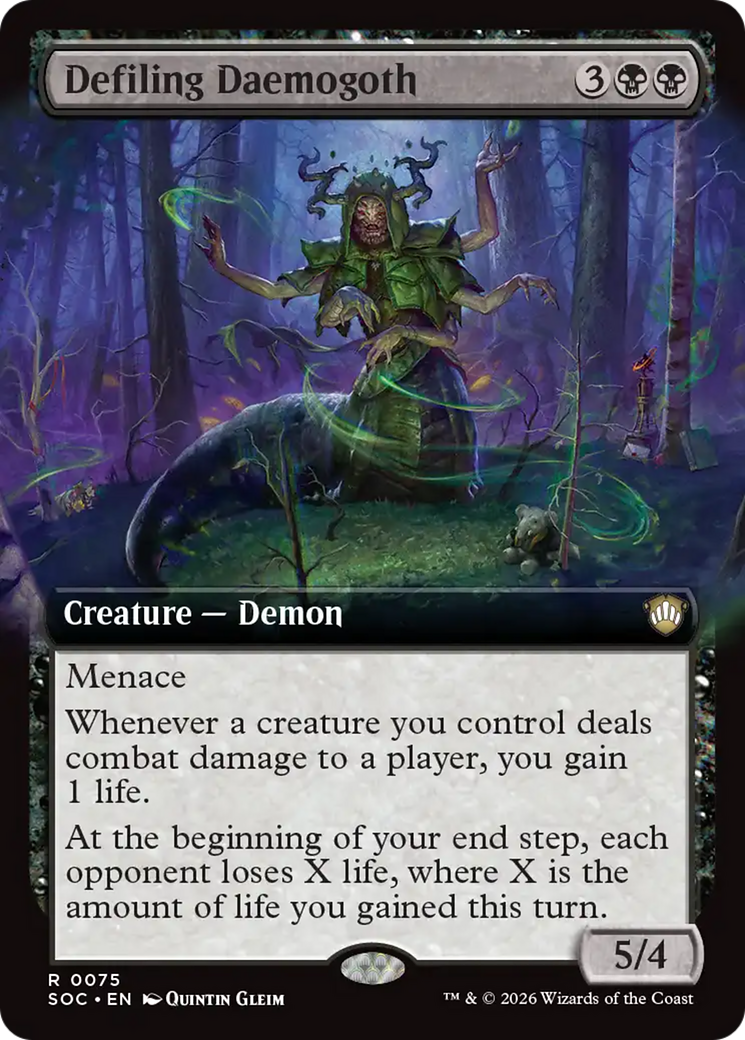 Magic: The Gathering - Defiling Daemogoth - Secrets of Strixhaven Commander