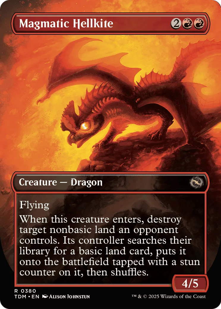 Magic: The Gathering - Magmatic Hellkite // Magmatic Hellkite - Tarkir: Dragonstorm