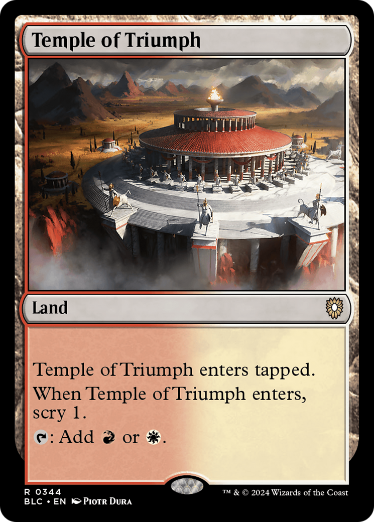 Magic: The Gathering - Temple of Triumph - Bloomburrow Commander