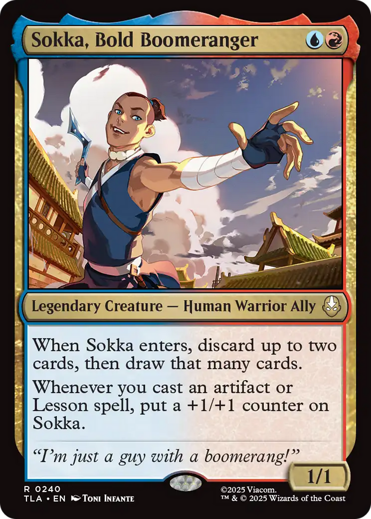 Magic: The Gathering - Sokka, Bold Boomeranger - Avatar: The Last Airbender