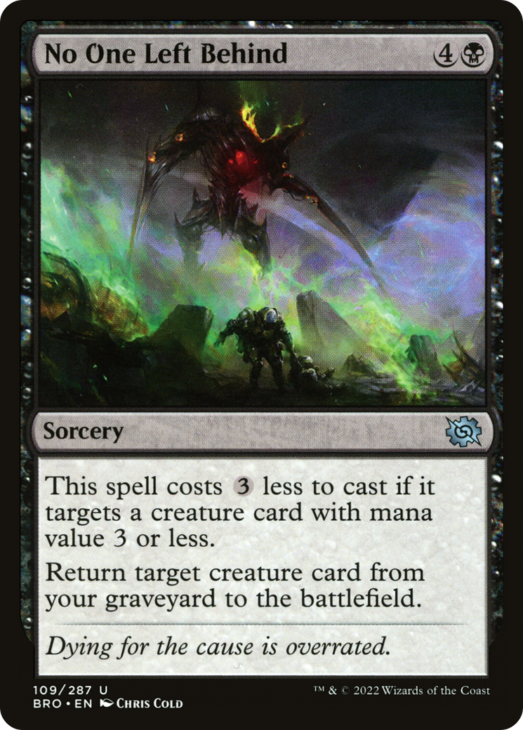 Magic: The Gathering - No One Left Behind Foil - The Brothers' War