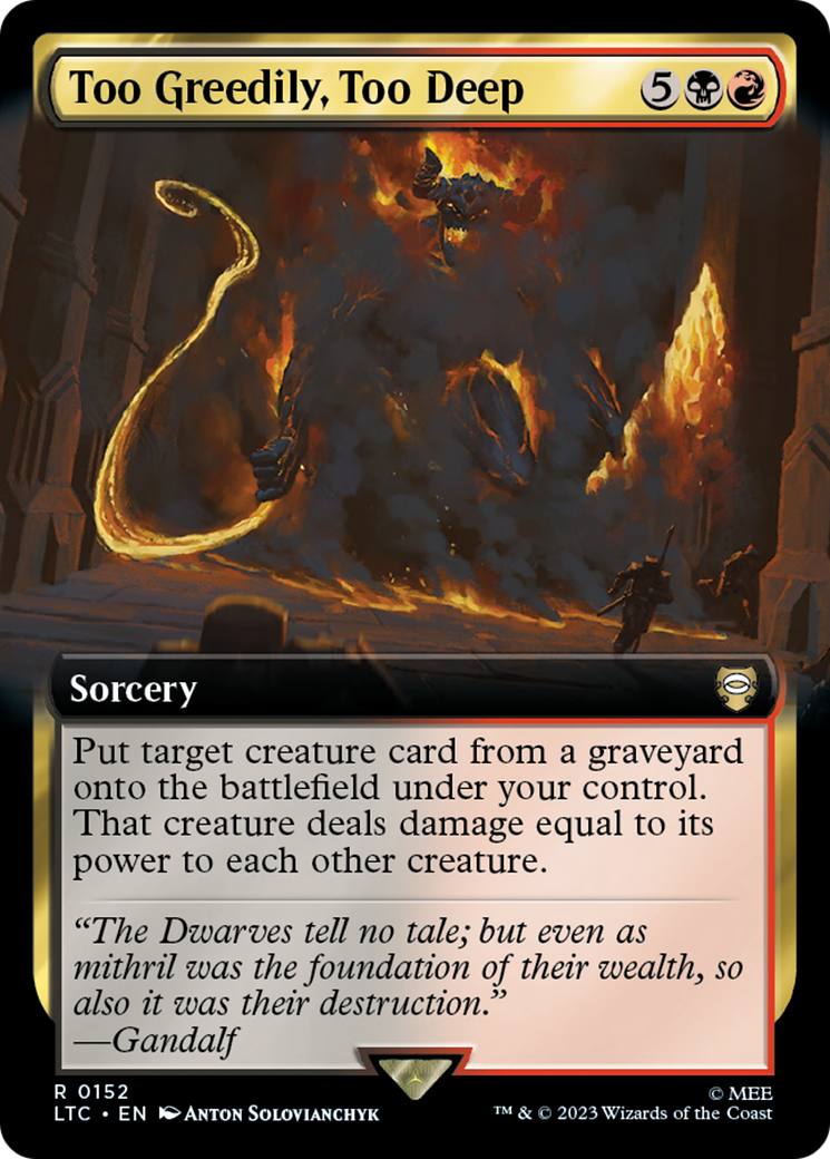 Magic: The Gathering - Too Greedily, Too Deep - Tales of Middle-earth Commander