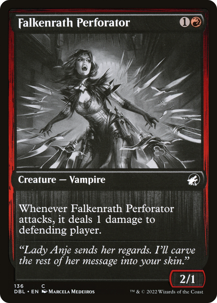 Magic: The Gathering - Falkenrath Perforator Foil - Innistrad: Double Feature