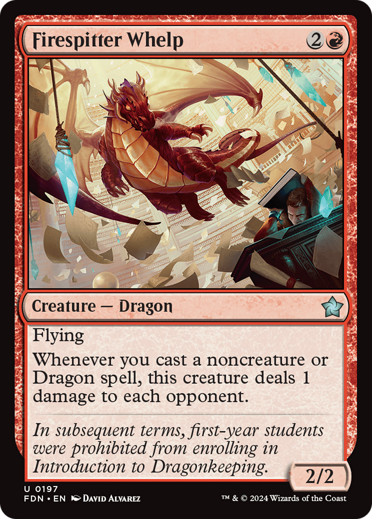 Magic: The Gathering - Firespitter Whelp Foil - Foundations