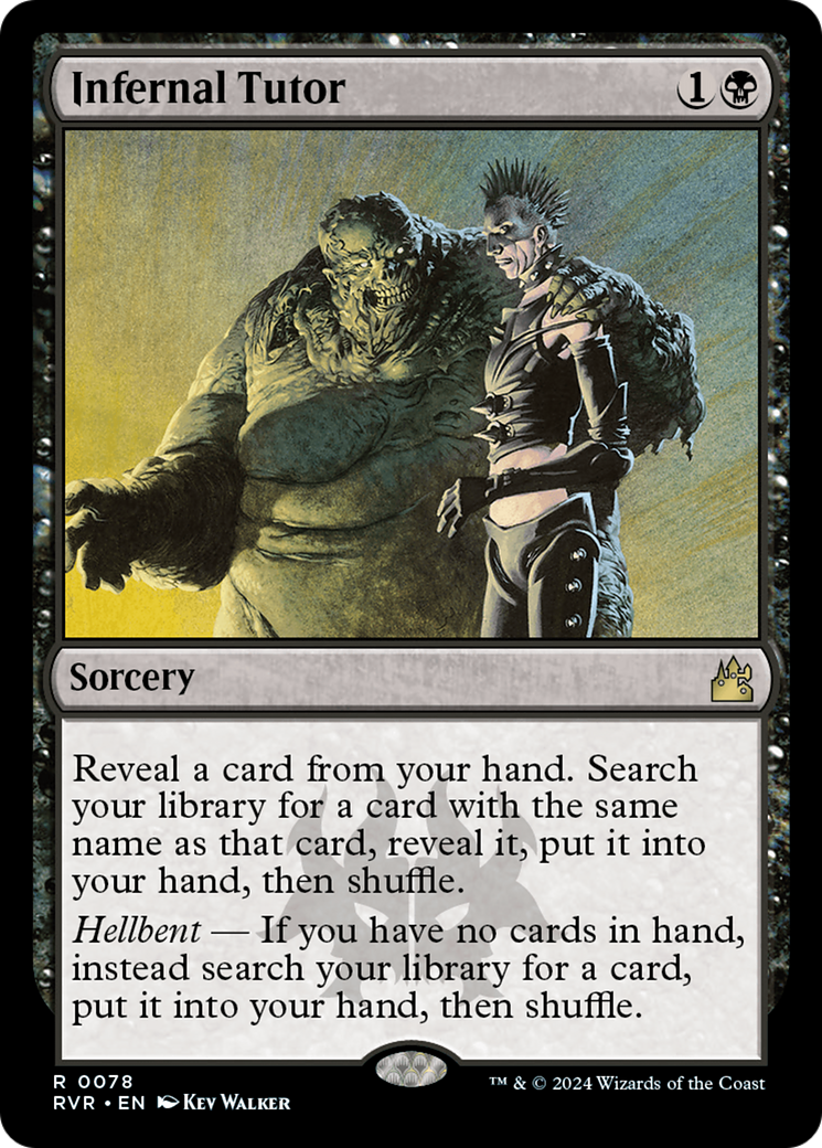 Magic: The Gathering - Infernal Tutor Foil - Ravnica Remastered