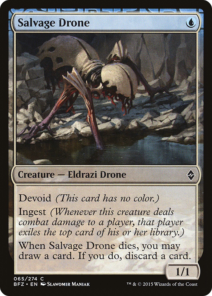 Magic: The Gathering - Salvage Drone Foil - Battle for Zendikar