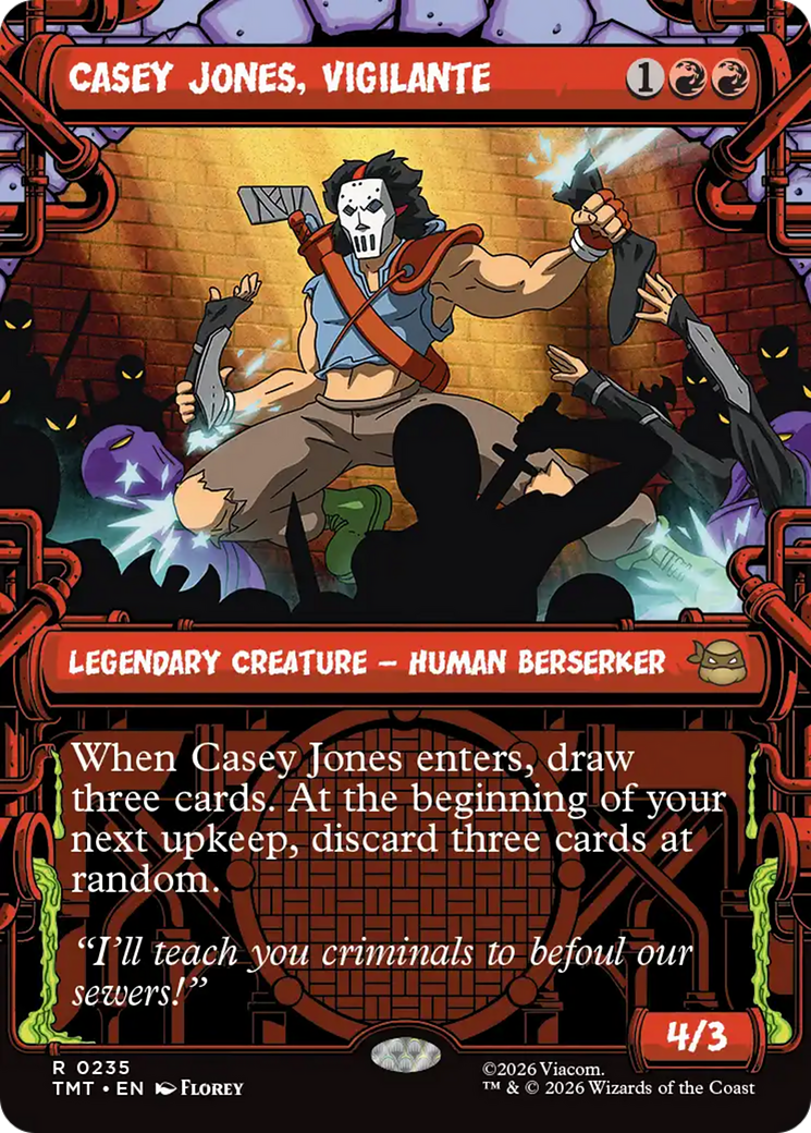 Magic: The Gathering - Casey Jones, Vigilante Foil - Teenage Mutant Ninja Turtles