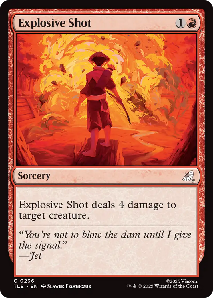 Magic: The Gathering - Explosive Shot Foil - Avatar: The Last Airbender Eternal