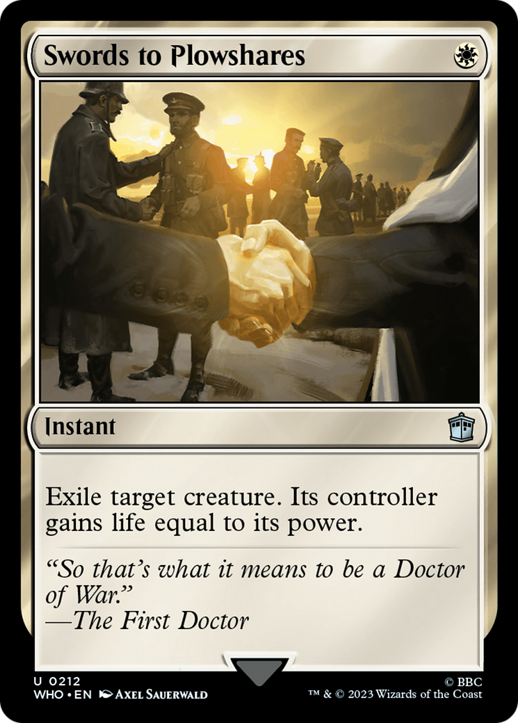 Magic: The Gathering - Swords to Plowshares Foil - Doctor Who