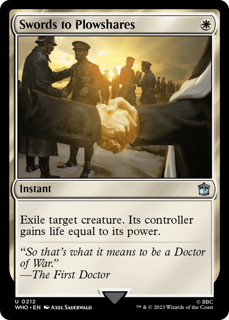 Magic: The Gathering - Swords to Plowshares - Doctor Who
