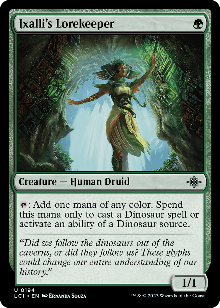 Magic: The Gathering - Ixalli's Lorekeeper Foil - The Lost Caverns of Ixalan