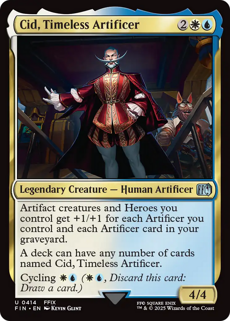 Magic: The Gathering - Cid, Timeless Artificer Foil - Final Fantasy