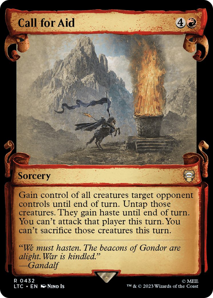 Magic: The Gathering - Call for Aid Foil - Tales of Middle-earth Commander