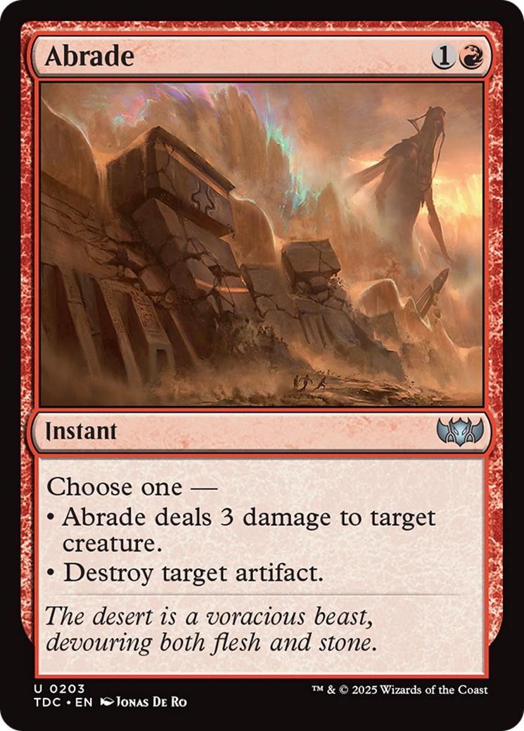 Magic: The Gathering - Abrade - Tarkir: Dragonstorm Commander