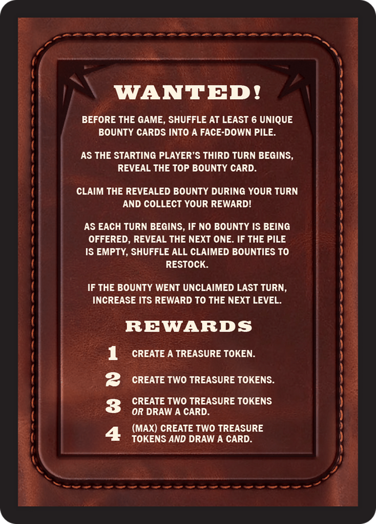 Magic: The Gathering - Bounty: Vara Beth Hannifer // Wanted! - Outlaws of Thunder Junction Commander Tokens