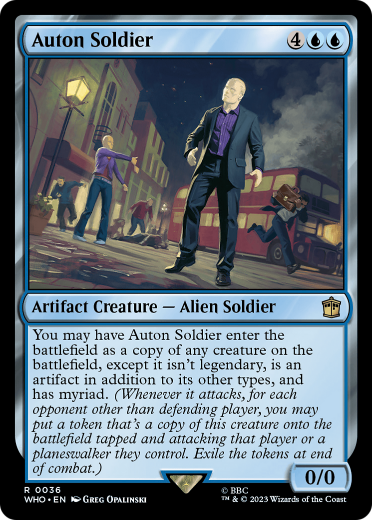 Magic: The Gathering - Auton Soldier Foil - Doctor Who