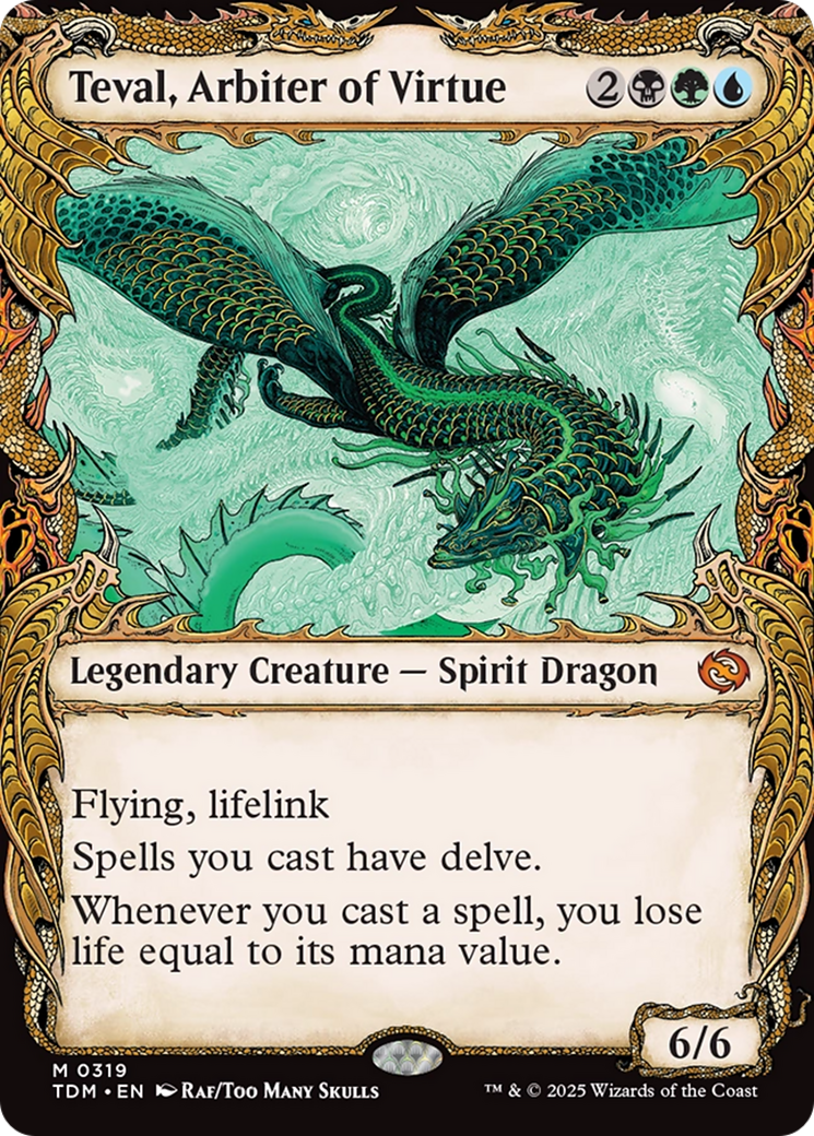 Magic: The Gathering - Teval, Arbiter of Virtue Foil - Tarkir: Dragonstorm