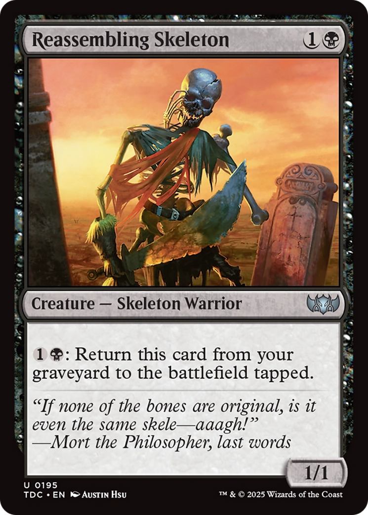 Magic: The Gathering - Reassembling Skeleton - Tarkir: Dragonstorm Commander