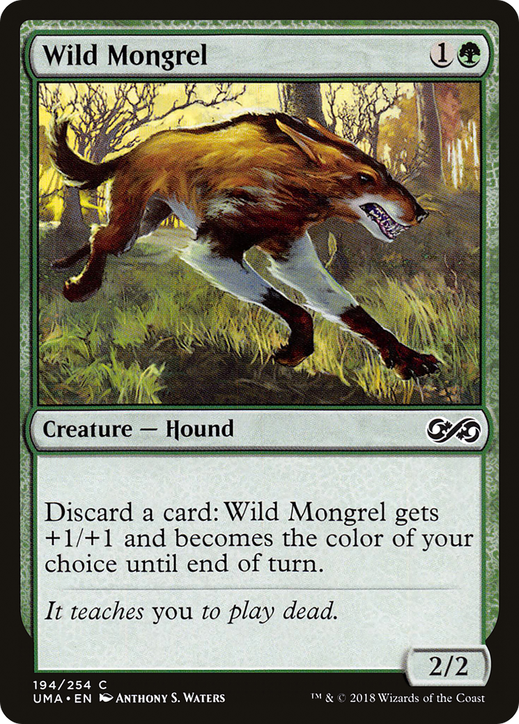Magic: The Gathering - Wild Mongrel Foil - Ultimate Masters