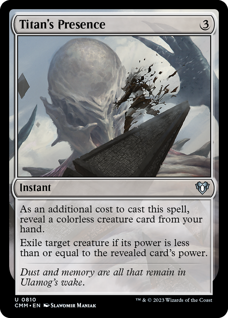 Magic: The Gathering - Titan's Presence - Commander Masters