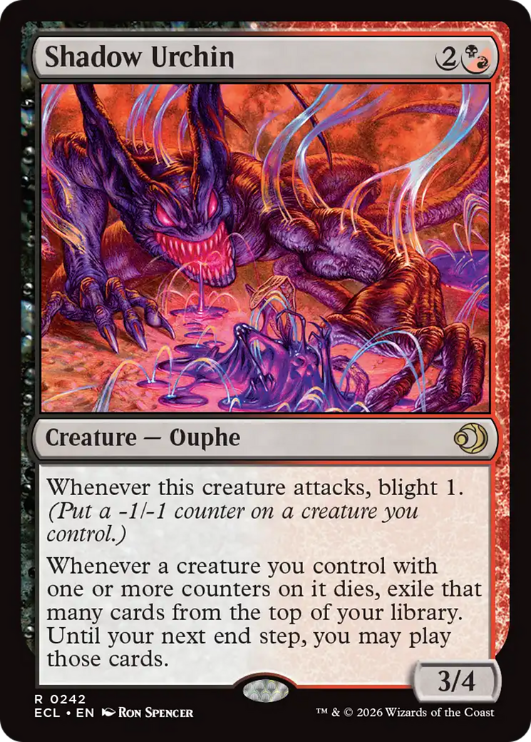 Magic: The Gathering - Shadow Urchin Foil - Lorwyn Eclipsed