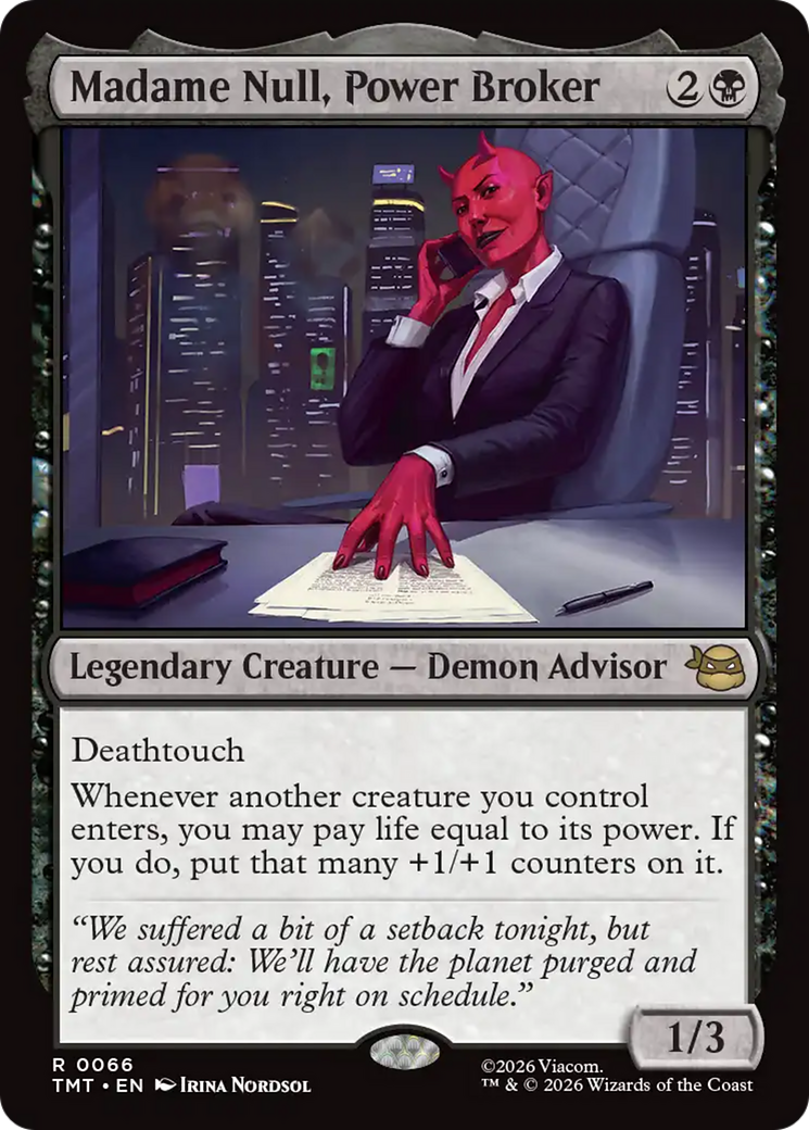 Magic: The Gathering - Madame Null, Power Broker Foil - Teenage Mutant Ninja Turtles