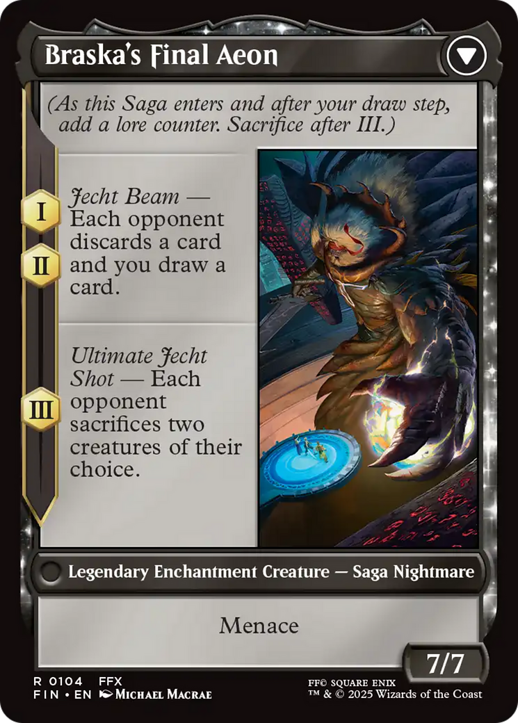 Magic: The Gathering - Jecht, Reluctant Guardian // Braska's Final Aeon Foil - Final Fantasy