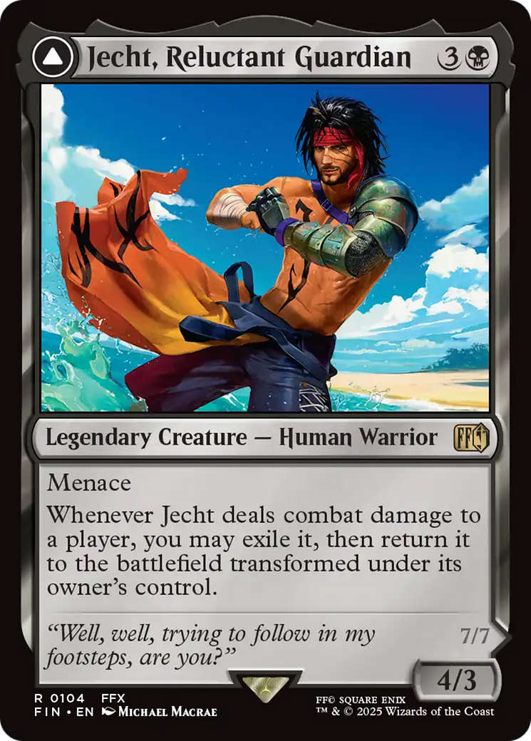 Magic: The Gathering - Jecht, Reluctant Guardian // Braska's Final Aeon Foil - Final Fantasy