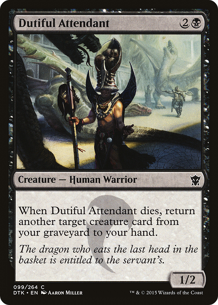 Magic: The Gathering - Dutiful Attendant Foil - Dragons of Tarkir