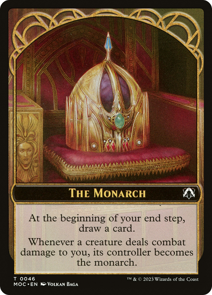 Magic: The Gathering - The Monarch - March of the Machine Commander Tokens