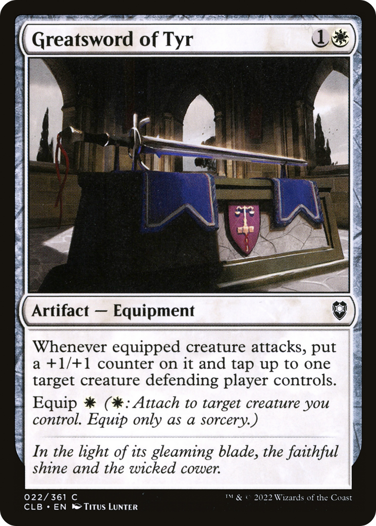 Magic: The Gathering - Greatsword of Tyr - Commander Legends: Battle for Baldur's Gate