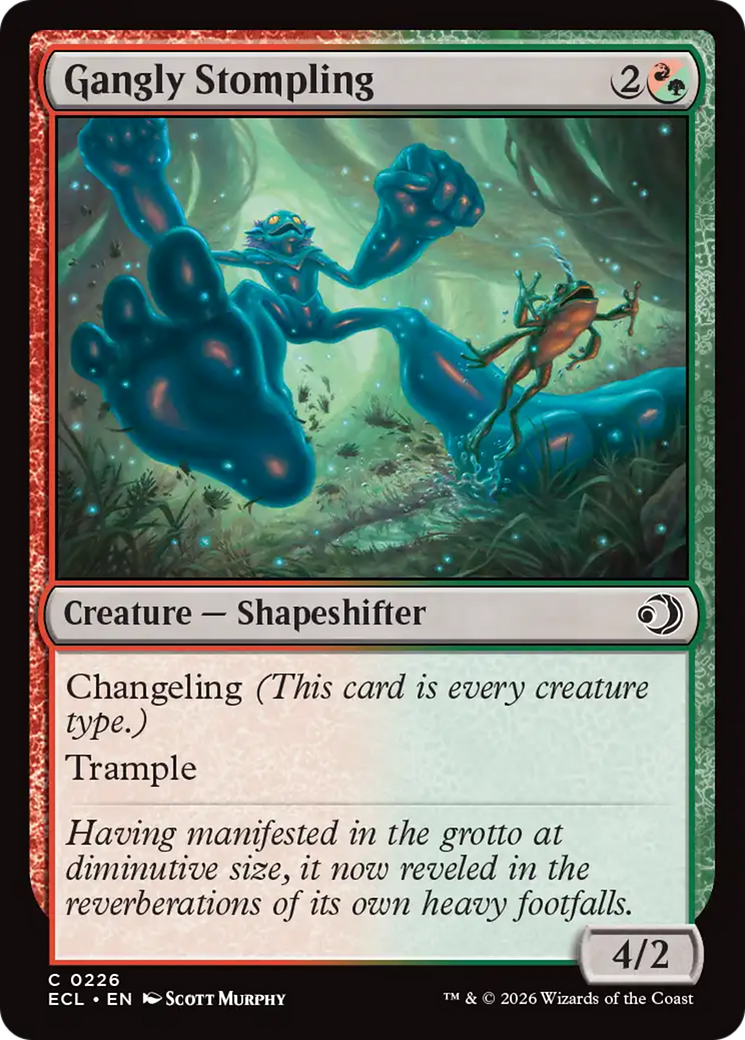 Magic: The Gathering - Gangly Stompling Foil - Lorwyn Eclipsed