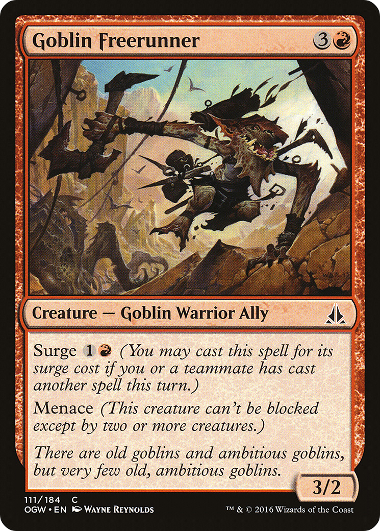 Magic: The Gathering - Goblin Freerunner Foil - Oath of the Gatewatch
