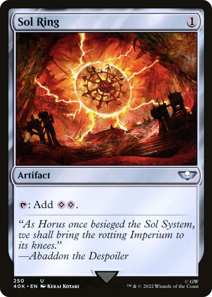 Magic: The Gathering - Sol Ring - Warhammer 40000 Commander