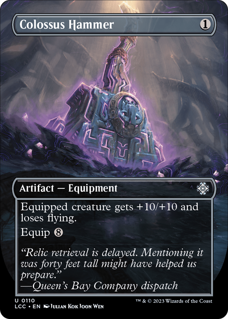 Magic: The Gathering - Colossus Hammer Foil - The Lost Caverns of Ixalan Commander
