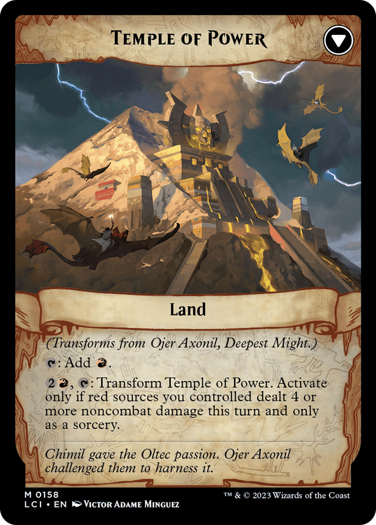 Magic: The Gathering - Ojer Axonil, Deepest Might // Temple of Power - The Lost Caverns of Ixalan