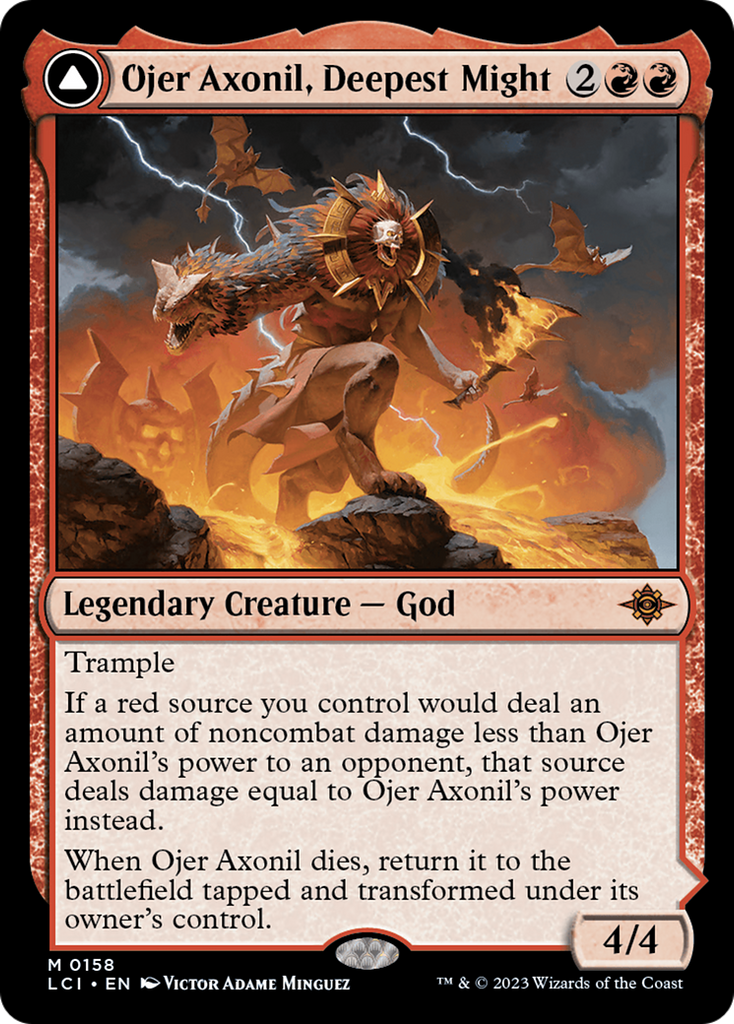 Magic: The Gathering - Ojer Axonil, Deepest Might // Temple of Power - The Lost Caverns of Ixalan