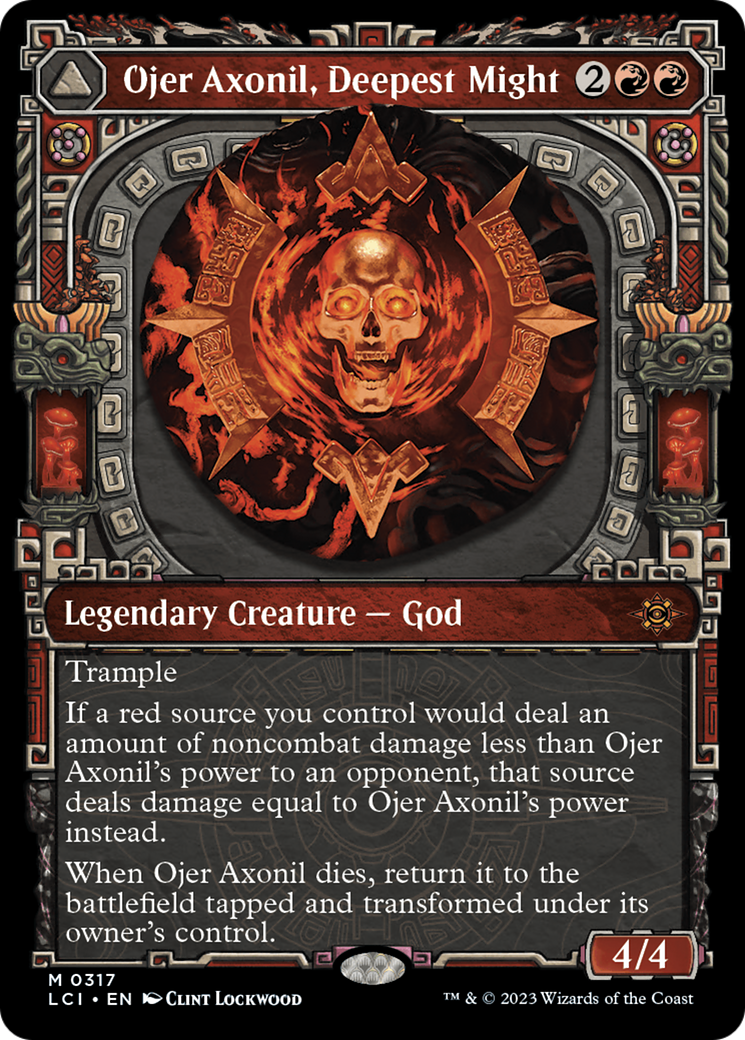 Magic: The Gathering - Ojer Axonil, Deepest Might // Temple of Power - The Lost Caverns of Ixalan