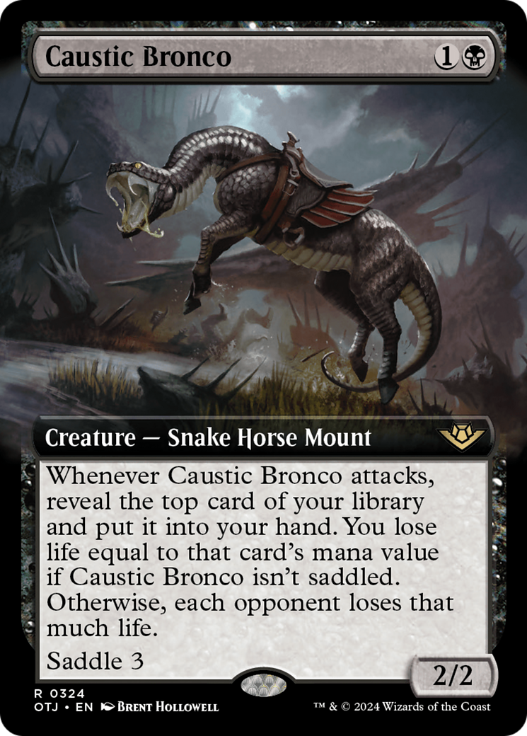 Magic: The Gathering - Caustic Bronco Foil - Outlaws of Thunder Junction