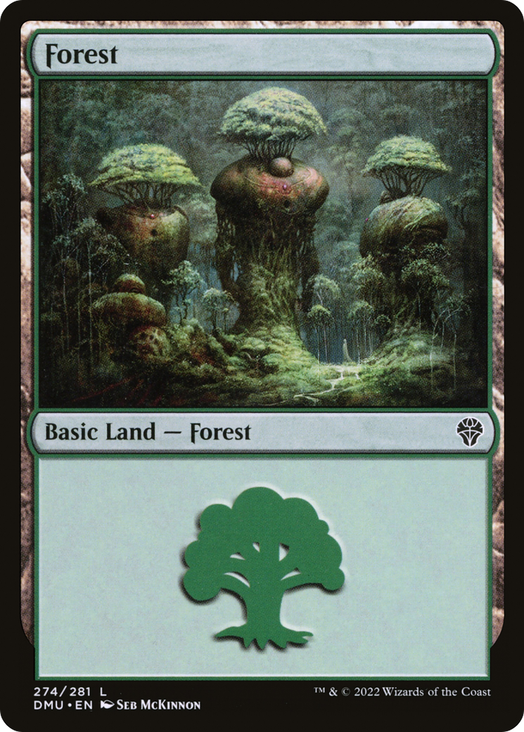 Magic the Gathering - Forest #274 Foil - Dominaria United
