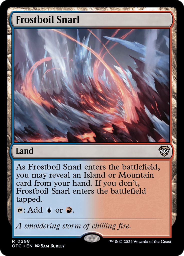 Magic: The Gathering - Frostboil Snarl - Outlaws of Thunder Junction Commander