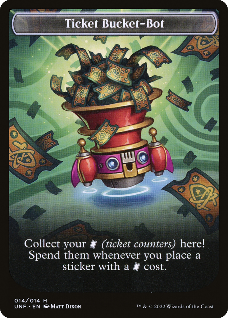 Magic: The Gathering - Ticket Bucket-Bot - Unfinity Tokens